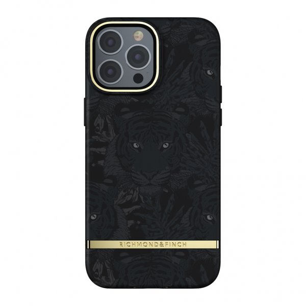 Richmond & Finch iPhone 13 Pro Max Skal Black Tiger
