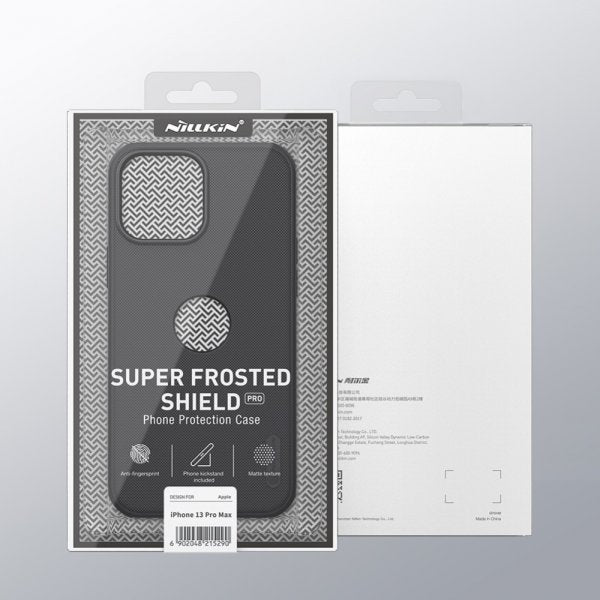 Nillkin iPhone 13 Pro Max Skal Frosted Shield Logo Cutout Svart