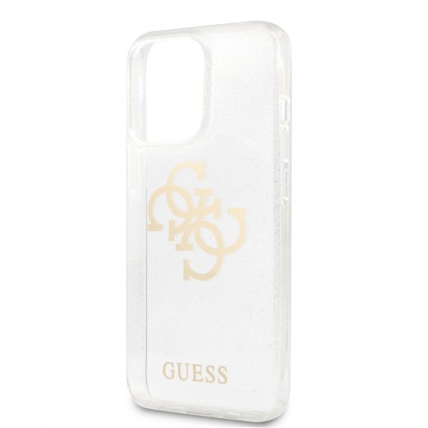 Guess iPhone 13 Pro Max Skal Full Glitter Transparent