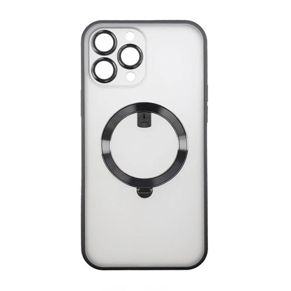 Rvelon iPhone 13 Pro Max Skal Roterbart MagSafe Stativ Svart