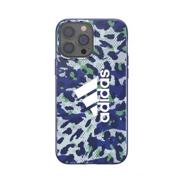 Adidas iPhone 13 Pro Max Skal Snap Case Leopard Bold Blue