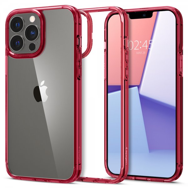 Spigen iPhone 13 Pro Max Skal Ultra Hybrid Red Crystal