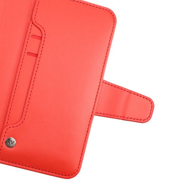 Rvelon iPhone 13 Pro Fodral Utfällbart Kortfack Röd