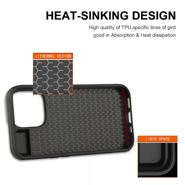 iPhone 13 Pro Skal Card Slide Svart