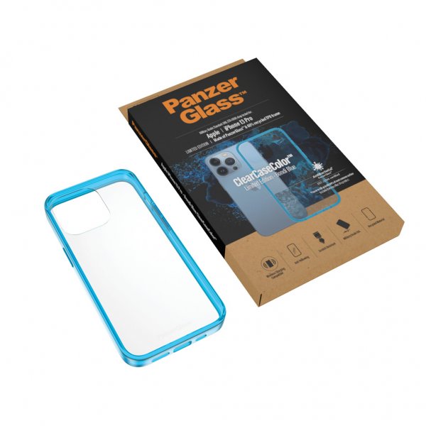 PanzerGlass iPhone 13 Pro Skal ClearCase Color Bondi Blue