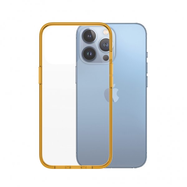 PanzerGlass iPhone 13 Pro Skal ClearCase Color Tangerine