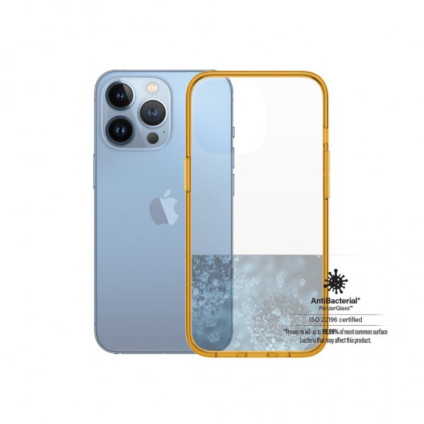 PanzerGlass iPhone 13 Pro Skal ClearCase Color Tangerine