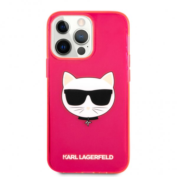 Karl Lagerfeld iPhone 13 Pro Skal Fluo Rosa