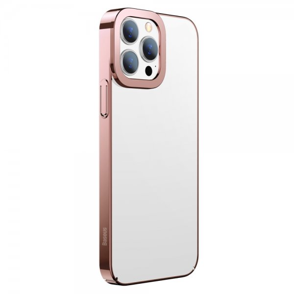 Baseus iPhone 13 Pro Skal Glitter Series Rosa