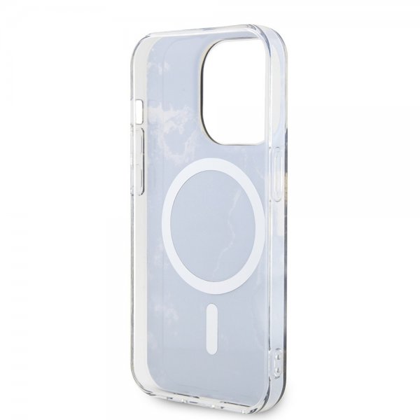 Guess iPhone 13 Pro Skal Golden Marble MagSafe Svart
