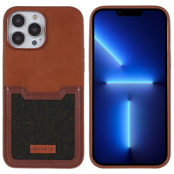 iPhone 13 Pro Skal Korthållare Brun