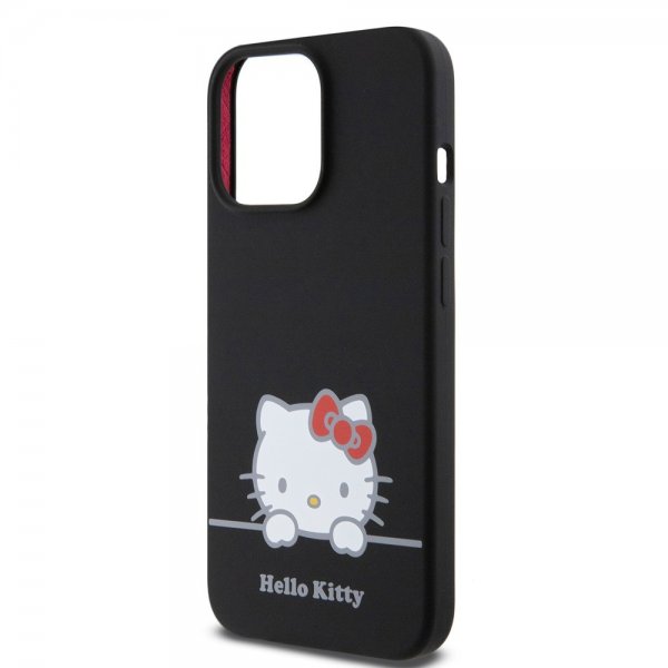 Hello Kitty iPhone 13 Pro Skal Liquid Silicone Svart