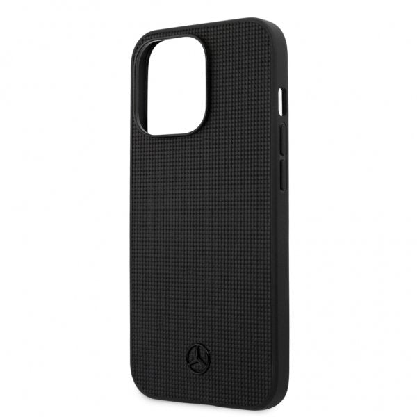 Mercedes Benz iPhone 13 Pro Skal Metal Logo Svart