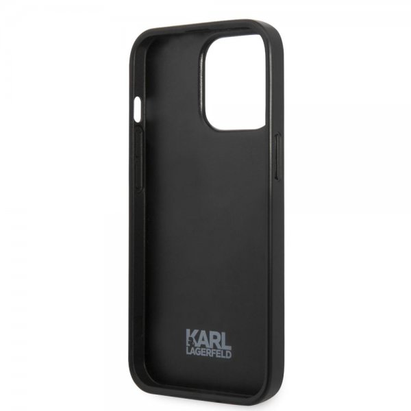 Karl Lagerfeld iPhone 13 Pro Skal Monogram Iconic Patch Grå