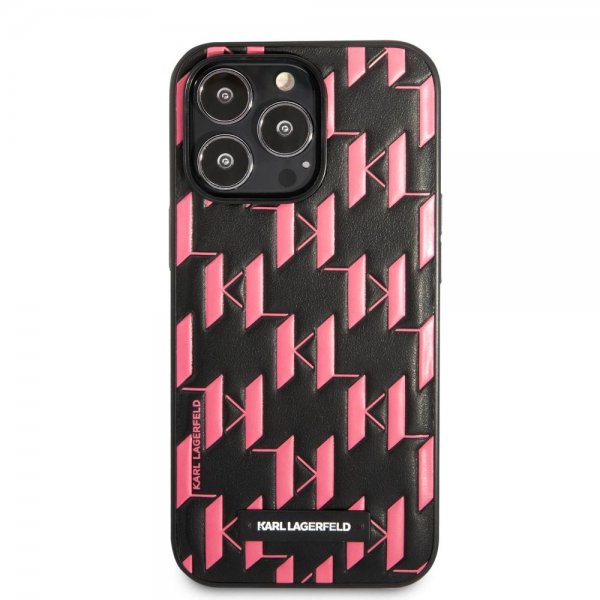 Karl Lagerfeld iPhone 13 Pro Skal Monogram Pattern Rosa