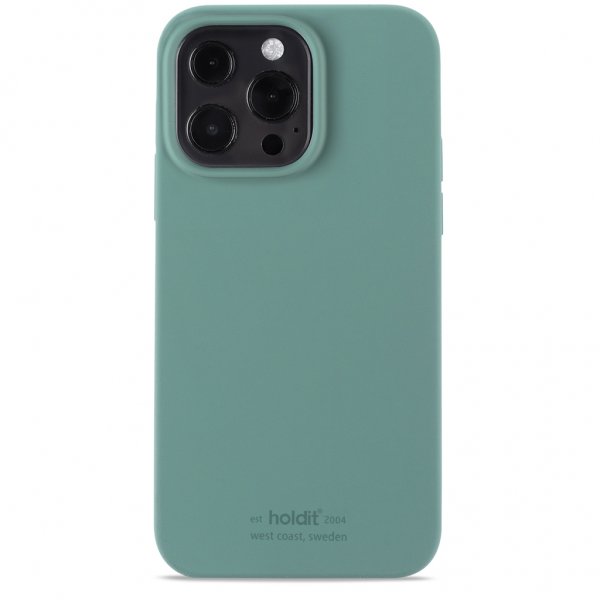 holdit iPhone 13 Pro Skal Silikon Moss Green