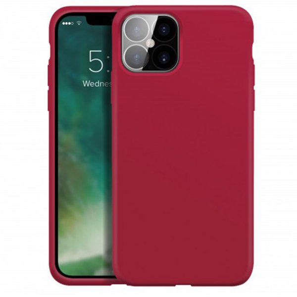 Xqisit iPhone 13 Pro Skal Silicone Case Röd