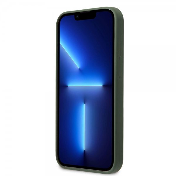 Guess iPhone 13 Pro Skal Silicone Metal Logo 4G Grön