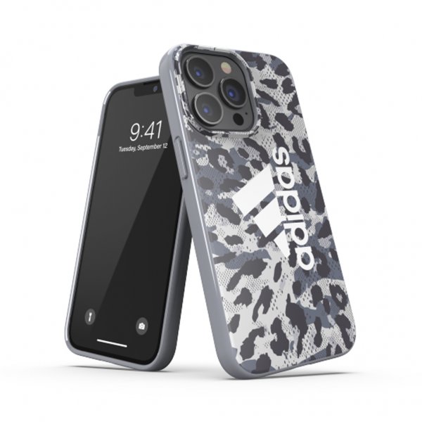 Adidas iPhone 13 Pro Skal Snap Case Leopard Grå
