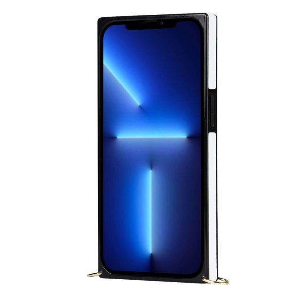 iPhone 13 Pro Skal Square med Strap Vit