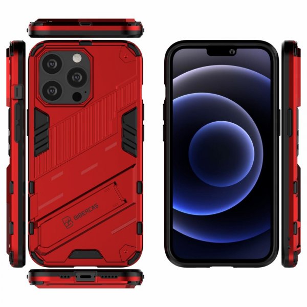 iPhone 13 Pro Skal Stativfunktion Röd