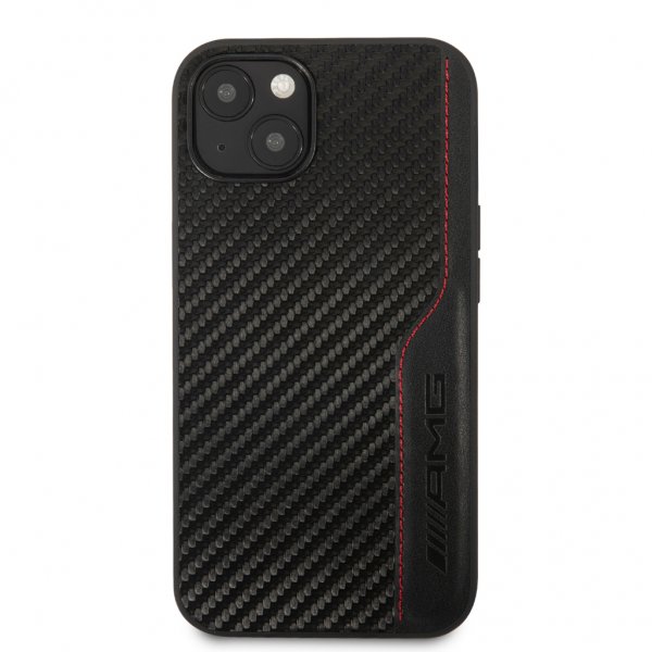 AMG iPhone 13 Skal Carbon Effect Stitching Svart