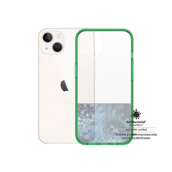 PanzerGlass iPhone 13 Skal ClearCase Color Lime