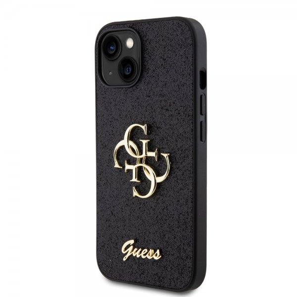 Guess iPhone 13 Skal Fixed Glitter Svart