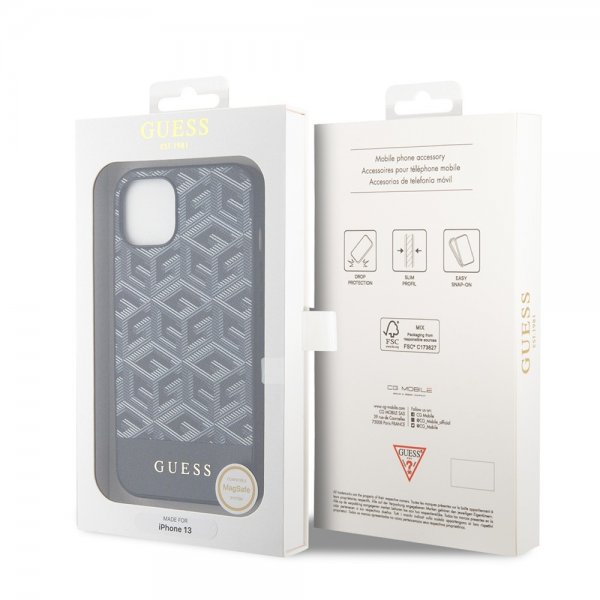 Guess iPhone 13 Skal G Cube MagSafe Svart