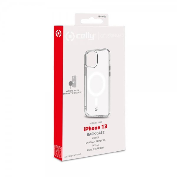 Celly iPhone 13 Skal GELSKINMAG MagSafe Transparent