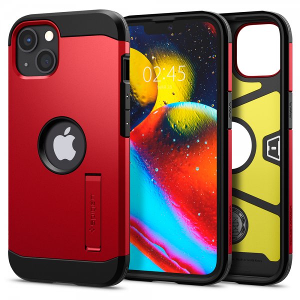 Spigen iPhone 13 Skal Tough Armor Röd
