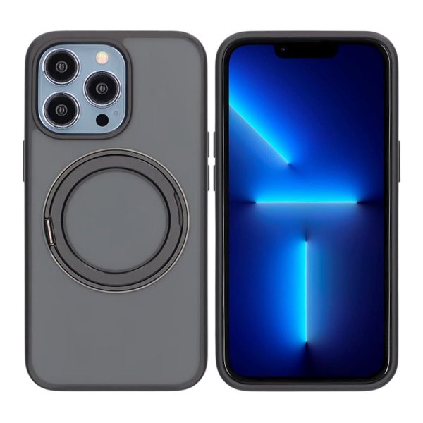 iPhone 13 Pro Max/iPhone 12 Pro Max Skal Roterbart MagSafe Stativ Svart