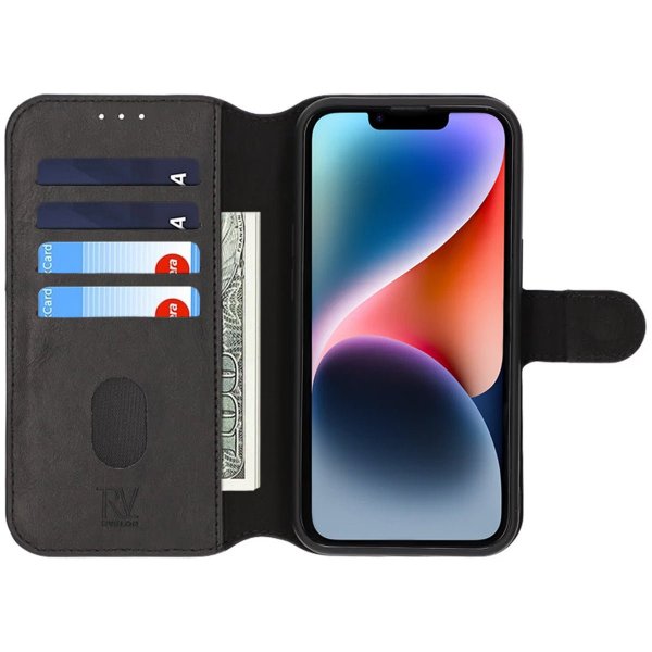 Rvelon iPhone 13/iPhone 14 Fodral Magnetiskt Avtagbart Skal Svart
