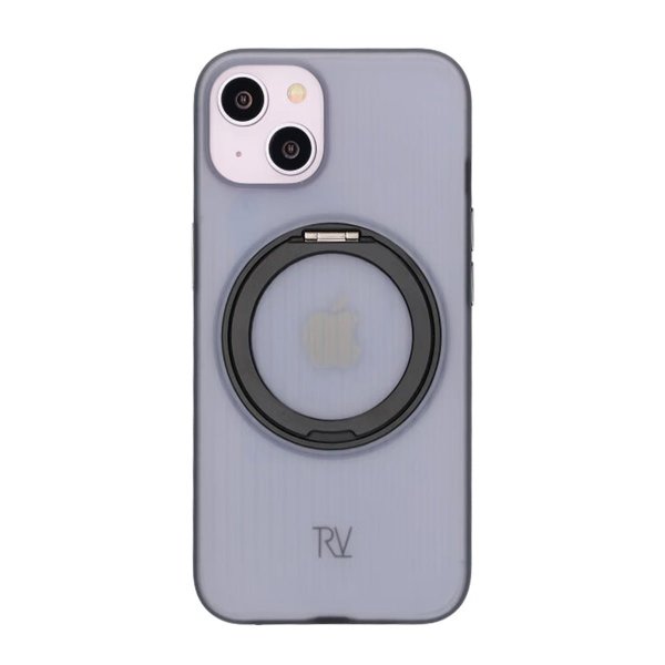 Rvelon iPhone 13/iPhone 14 Skal Roterbart MagSafe Stativ Svart