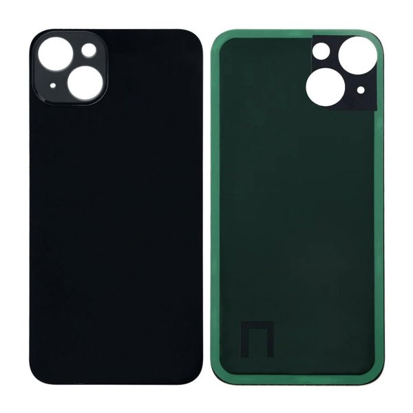 iPhone 14 Baksida Glas med Självhäftande tejp - Svart