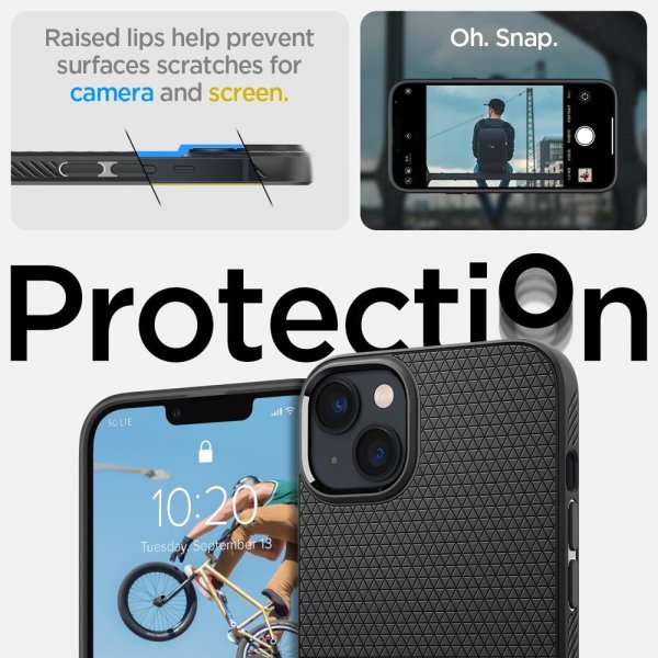 Spigen iPhone 14 Plus Skal Liquid Air Matte Black