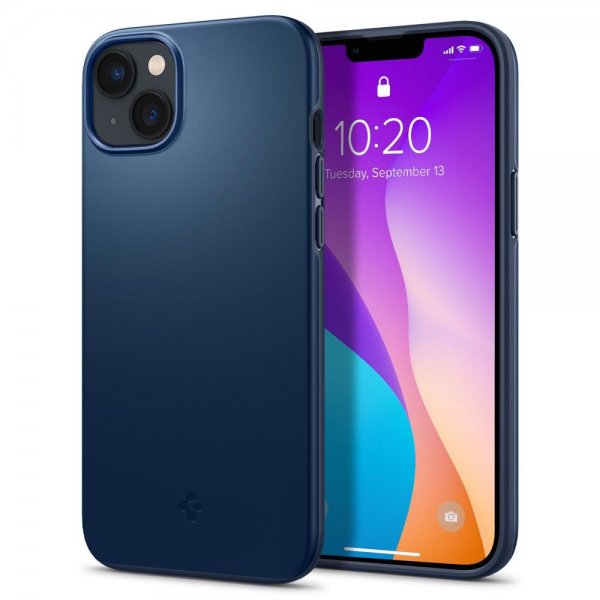 Spigen iPhone 14 Plus Skal Thin Fit Navy Blue