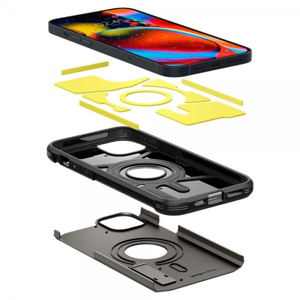 Spigen iPhone 14 Plus Skal Tough Armor MagFit Gunmetal