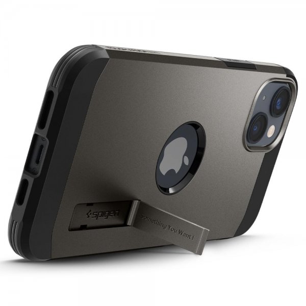 Spigen iPhone 14 Plus Skal Tough Armor MagFit Gunmetal