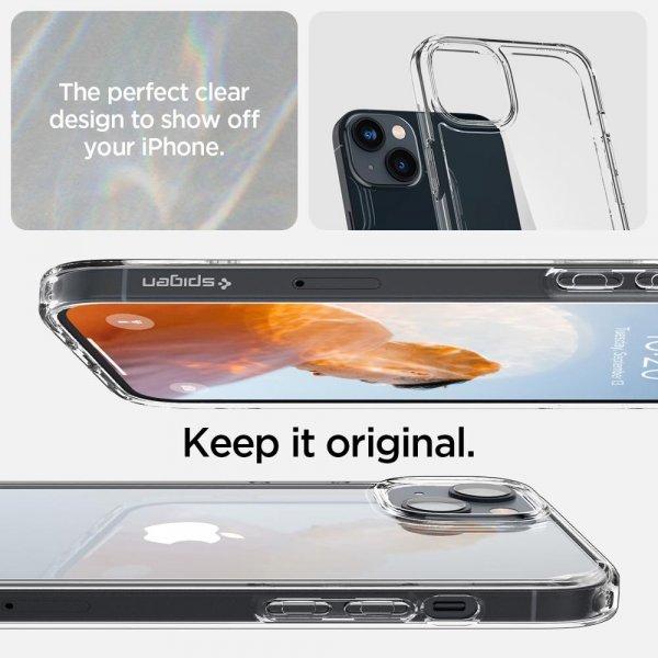 Spigen iPhone 14 Plus Skal Ultra Hybrid Crystal Clear