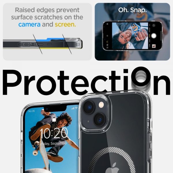 Spigen iPhone 14 Plus Skal Ultra Hybrid MagFit Carbon Fiber