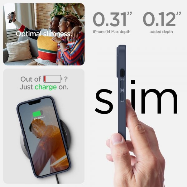 Spigen iPhone 14 Plus Skal Ultra Hybrid Navy Blue