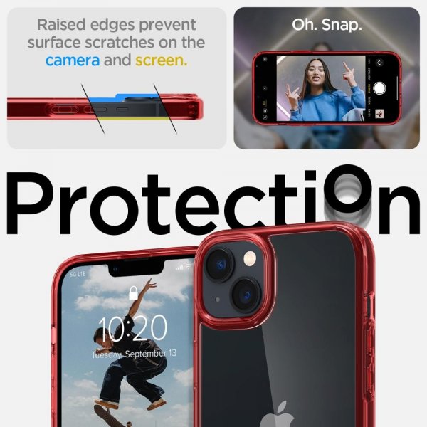 Spigen iPhone 14 Plus Skal Ultra Hybrid Red Crystal