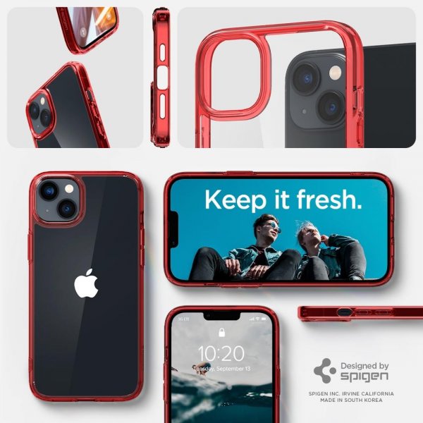 Spigen iPhone 14 Plus Skal Ultra Hybrid Red Crystal