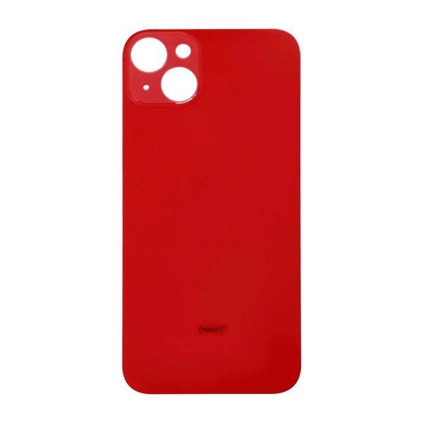 iPhone 14 Plus Baksida Glas med Självhäftande tejp - Röd