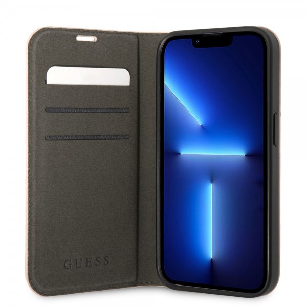 Guess iPhone 14 Plus Fodral 4G Logo Rosa