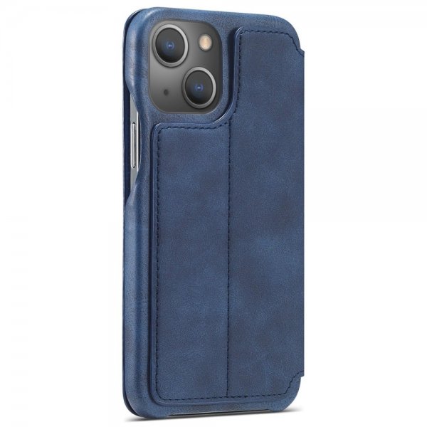 Lc.Imeeke iPhone 14 Plus Fodral Flip Blå