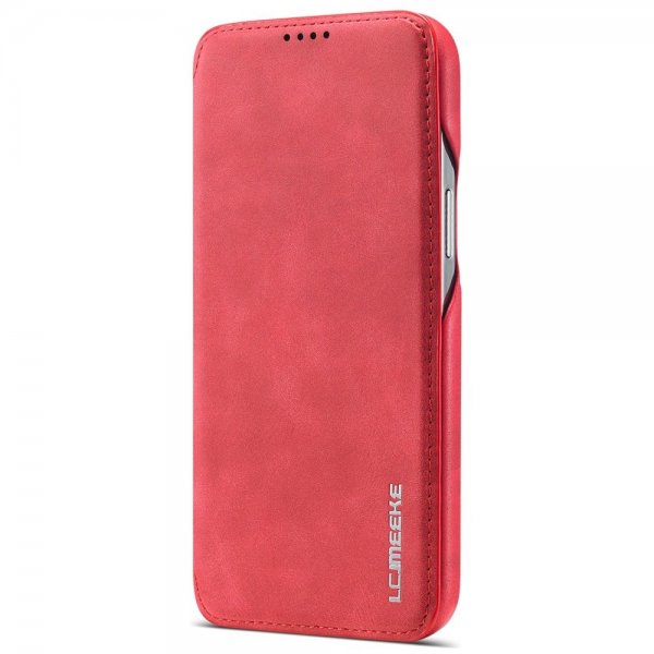 Lc.Imeeke iPhone 14 Plus Fodral Flip Röd