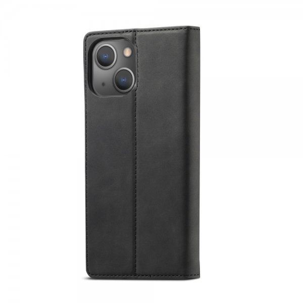 Lc.Imeeke iPhone 14 Plus Fodral med Kortfack Flip Svart