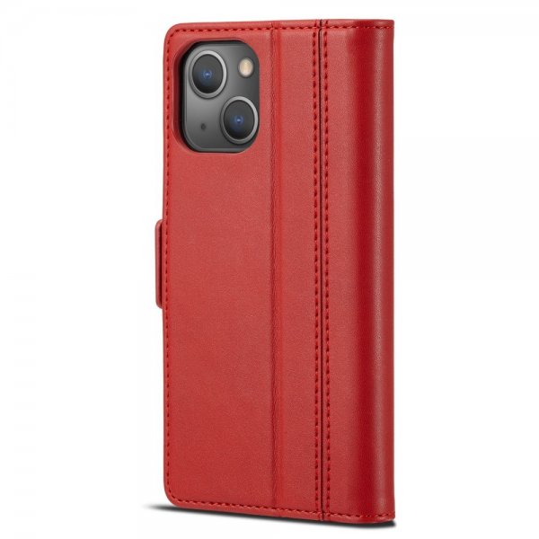 Lc.Imeeke iPhone 14 Plus Fodral med Kortfack Röd